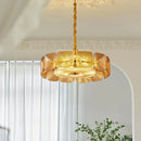 Axyaa Mid-century Murano Glass Chandelier: Artistic Retro Dimmable Pendant Light