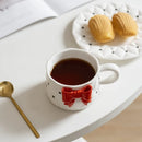 Ceramic Latte Cup & Dish Set for Girls by Axyaa - Elegant Breakfast Drinkware Gift