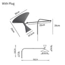 Axyaa Rotatable Swing Arm Wall Lamp for Home Decor Lighting
