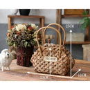 Axyaa Wicker Hanging Basket Wall Planter Handmade Rattan Flower Home Garden Wedding Decor