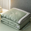 Axyaa Zomer Airconditioning Katoen Gooi Deken, Gewassen Quilt, Cooling Dekbed