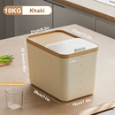 Axyaa Rice Storage Box: Insect-Proof, Moisture-Proof with Lid, Kitchen Container for Dry Grain