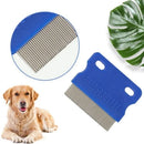 Axyaa Pet Grooming Comb for Dogs and Cats - Mucus Crust Remover and Flea Lice Cleaner
