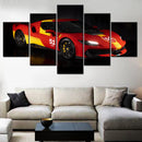 Axyaa 5-Piece Canvas Wall Art Cars 296 Speciale 2025 Interior Decor Print