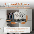 Axyaa Pull Out Pot Lid Holder Kitchen Organizer Shelf