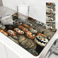 Axyaa Halloween Pumpkin Head Drying Mat