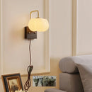 Axyaa Walnut Wood LED Wall Lamp Contemporary Nordic Light Fixture