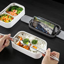 Axyaa 304 Stainless Steel Insulated Lunch Box Microwave Safe for Students at Work