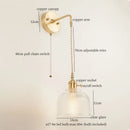 Axyaa Minimalist LED Wall Lamp with Pull Chain Switch