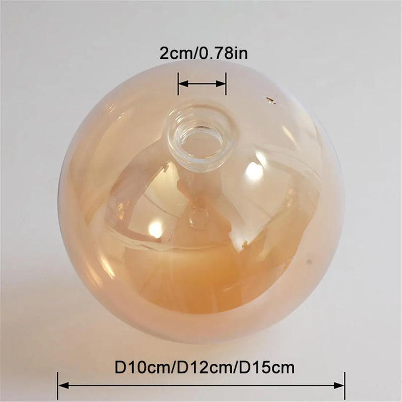 Axyaa Brown Glass Globe Lamp Shade Replacement for G9 Screw Socket