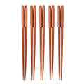 Axyaa Wooden Chopsticks, Natural Wood, Reusable, Eco-Friendly, 22cm, Set of 2/5 Pairs