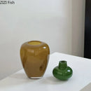 Axyaa Glass Vase Creative Flower Pots Desk Decoration Aesthetic Floral Vases