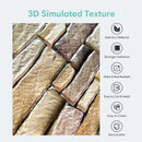 Axyaa 3D Faux Stone Tile Sticker for Kitchen and Bathroom Walls