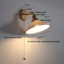 Axyaa Ceramic LED Wall Lights Pull Chain Switch Bathroom Mirror Light