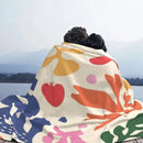 Axyaa Fauvism Plaid Fleece Blanket - Colorful, Warm, Classic Design