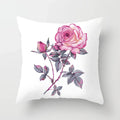 Axyaa Flower Pattern Decorative Sofa Cushion Cover Pillow Pink
