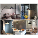 Nordic Black Fishing Floor Lamp by Axyaa: Modern LED Standing Light for Family Living Room