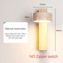 Axyaa Wabi Sabi Yellow Travertine Wall Lamp with Pull Chain Switch