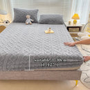 Axyaa Plush Velvet Fitted Sheet Set for Single and Couple Bedding