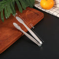 Axyaa Stainless Steel Smart Grill Tongs Gold/Silver Meat Clip for BBQ Cooking