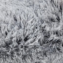 Axyaa Cozy Plush Cushion Cover 45x45cm White Grey Decor Pillowcase