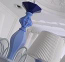 Axyaa Ceramic Chandelier with Cloth Shade - Creative Art Decorative Lighting