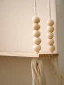 Rustic Wood Wall Hanging Shelves Plant Floating Shelf for Bedroom Living Room Home Decor by Axyaa.