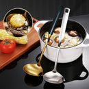 Axyaa Stainless Steel Colander Scoop with Anti-slip Handle for Kitchen Utensils