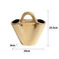 Axyaa Ceramic Vase Decor | Luxury Hand-Held Home Decoration | Living Room Flower Arrangement