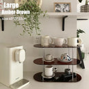 Axyaa Acrylic Water Cups & Perfume Display Rack Shelf - Detachable Home Storage Stand
