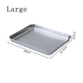 Axyaa Large Metal Baking Tray Kitchen Pan for Baking, Serving, and Pizza