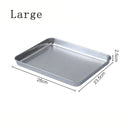 Axyaa Large Metal Baking Tray Kitchen Pan for Baking, Serving, and Pizza