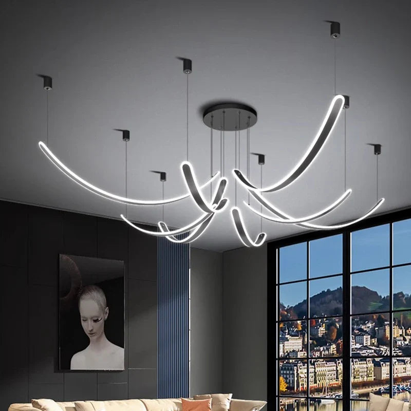 Modern Pendant Lights for Dining Room - Axyaa Ceiling Chandeliers LED Indoor Lighting