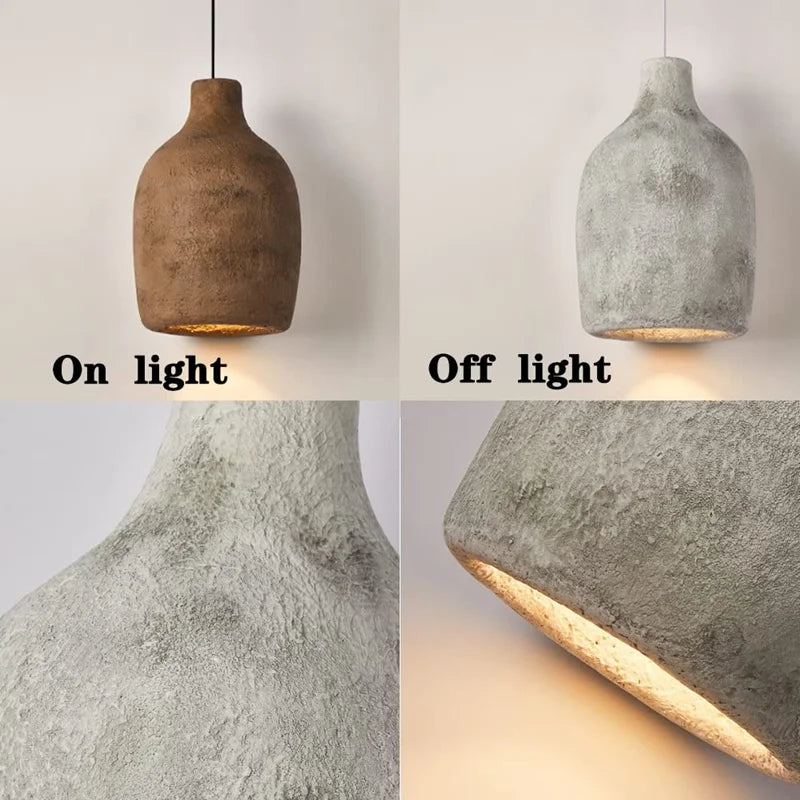 Axyaa Japanese Style Resin Pendant Lights for Home Decor