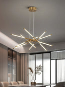 Axyaa Nordic Geometry LED Chandelier with Remote Control