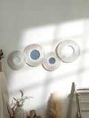 Boho Macrame Mirror Wall Hanging by Axyaa - Handmade Jute Rope Decor for Home