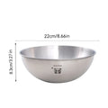 Axyaa Stainless Steel Salad Bowls with Scale Line, Durable Kitchen Mixing Bowls