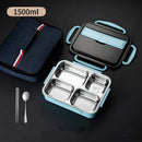 Axyaa 1500ML Stainless Steel Thermal Lunch Box Soup Bowl Leak-Proof Bento Box