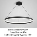 Axyaa Modern Round LED Chandelier for Home Ceiling Lighting