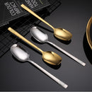 Axyaa Square Head Soup Spoon - High Quality Stainless Steel Cutlery