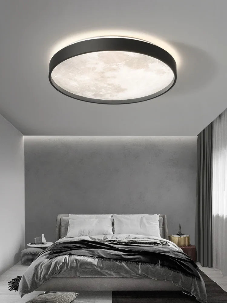 Axyaa Round LED Ceiling Lamp: Modern Nordic Style for Bedroom, Aisle, Corridor, Balcony
