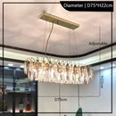 Axyaa Crystal Chandelier: Modern Luxury Lighting for Bedroom & Living Room