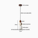 Axyaa LED Pendant Lights Yellow Travertine Gold Brass Hanging Lamp for Kitchen Island