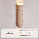 Axyaa Travertine LED Wall Lamps Yellow Cave Stone Lights for Indoor Bedroom & Living Room