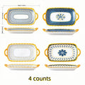 Axyaa Double-Ear Ceramic Fish Plate - Nordic Design, Japanese Style, Light Luxury Pasta Plate