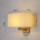 Axyaa LED Fabric Lampshade Aluminum Base Wall Lamp for Home Living Room & Bedroom