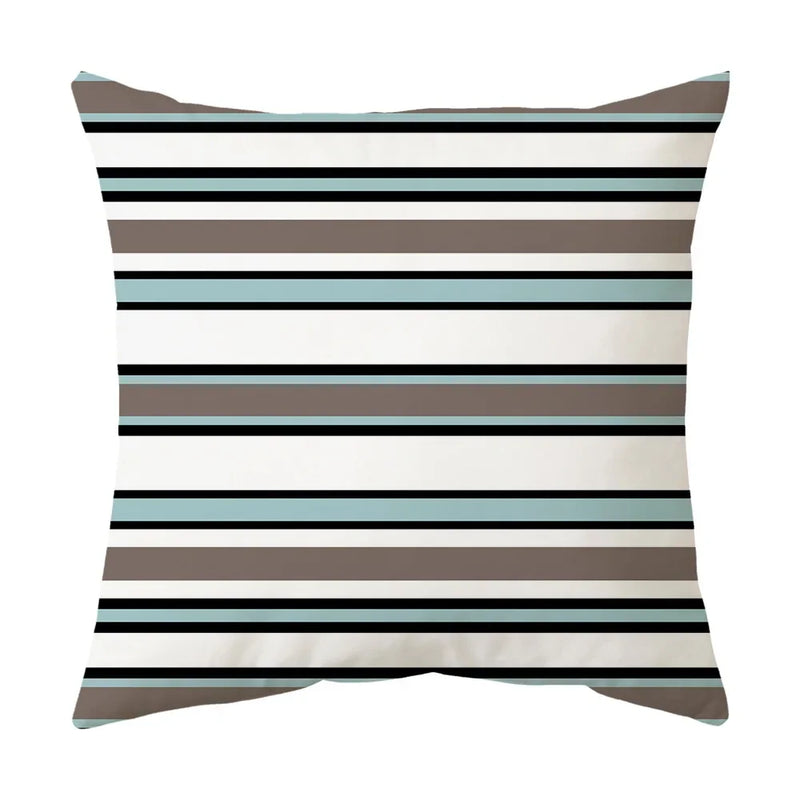 Axyaa Blue Geometric Pillowcase 45x45CM - Simple & Stylish Home Decor Fabrics