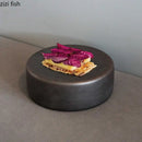 Axyaa Ceramic Cylindrical Dessert Sushi Appetizer Plates set for Molecular Cooking.