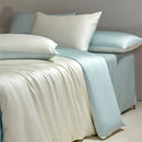 Axyaa Luxe Silk Bedding Set: Smooth Nude Sleeping Essentials