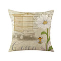 Axyaa Easter Bunny Egg Pillow Cover Spring Farmhouse Home Decor Butterflies Flowers